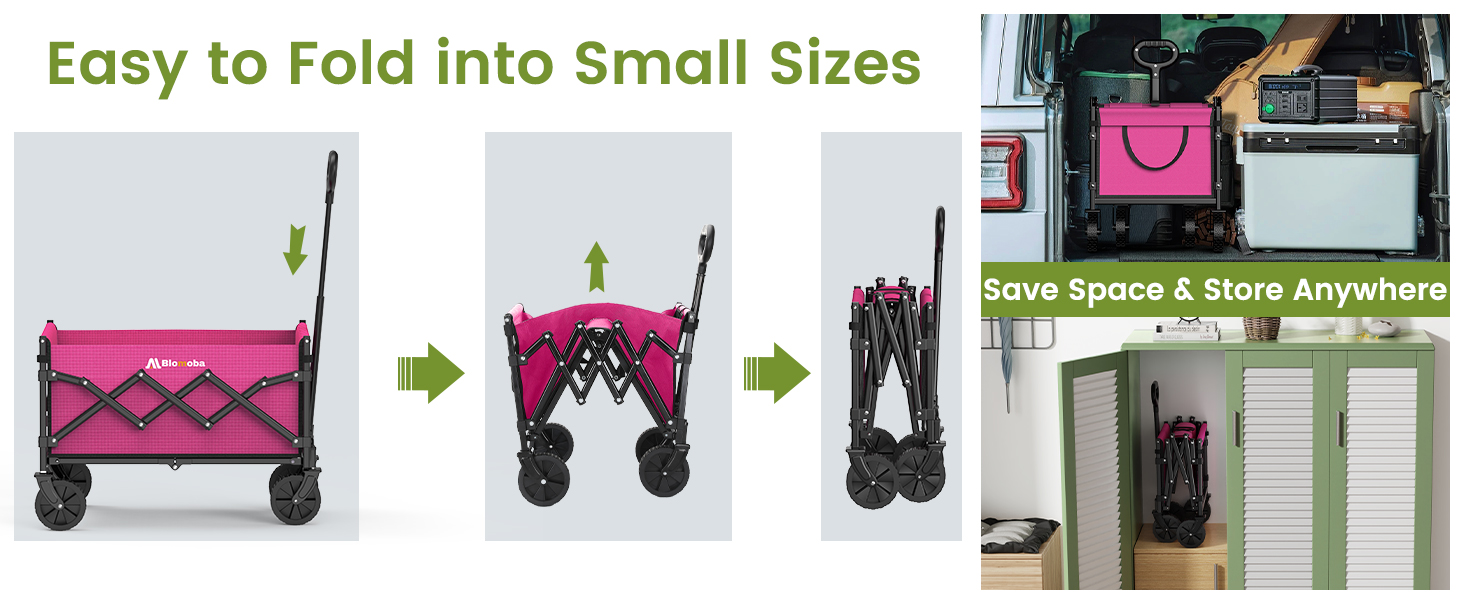 folding cart with wheels