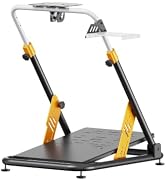 PXN A11 Heavy-Duty Foldable Racing Wheel Stand | Carbon Steel Frame, Height and Angle Adjustable,...