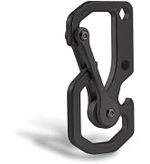 KeyUnity Titanium Carabiner Keychain Tool, 3 Functions in 1 Multitool for Everyday Carry (KU06BK)