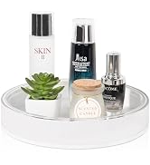 360 Rotating Makeup Organizer Perfume Tray Skincare Holder Spinning Cosmetic Storage Bathroom Cou...