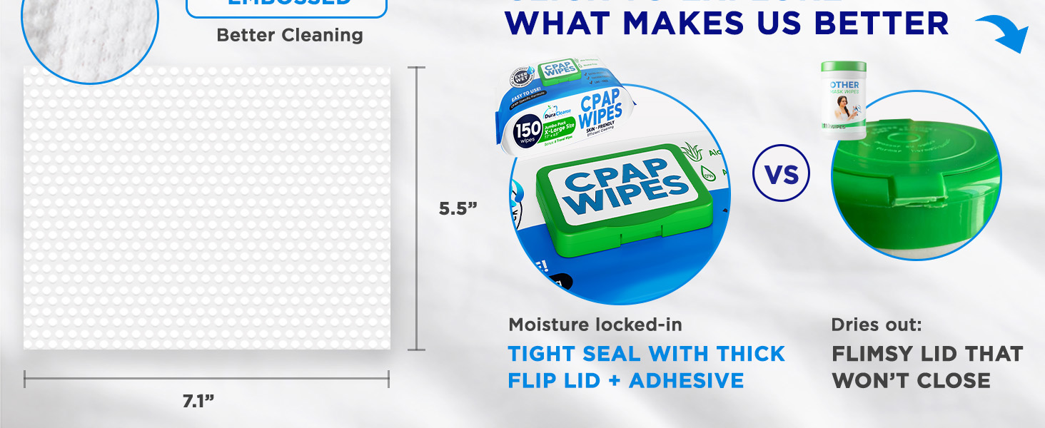 Duracleanse CPAP Wipes