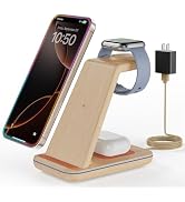 CIYOYO 3 in 1 Wireless Charging, Wireless Charger Stand for Multiple Apple Devices, Wireless Char...