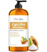 Ganskin Kojic Acid Soap for Hyperpigmentation – Skin Brightening Kojic Papaya Body Wash – Dark Sp...