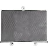 VICASKY 45*125cm No Drilling Retractable Roller Window Shades Suction Cups, Temporary Blackout Ro...