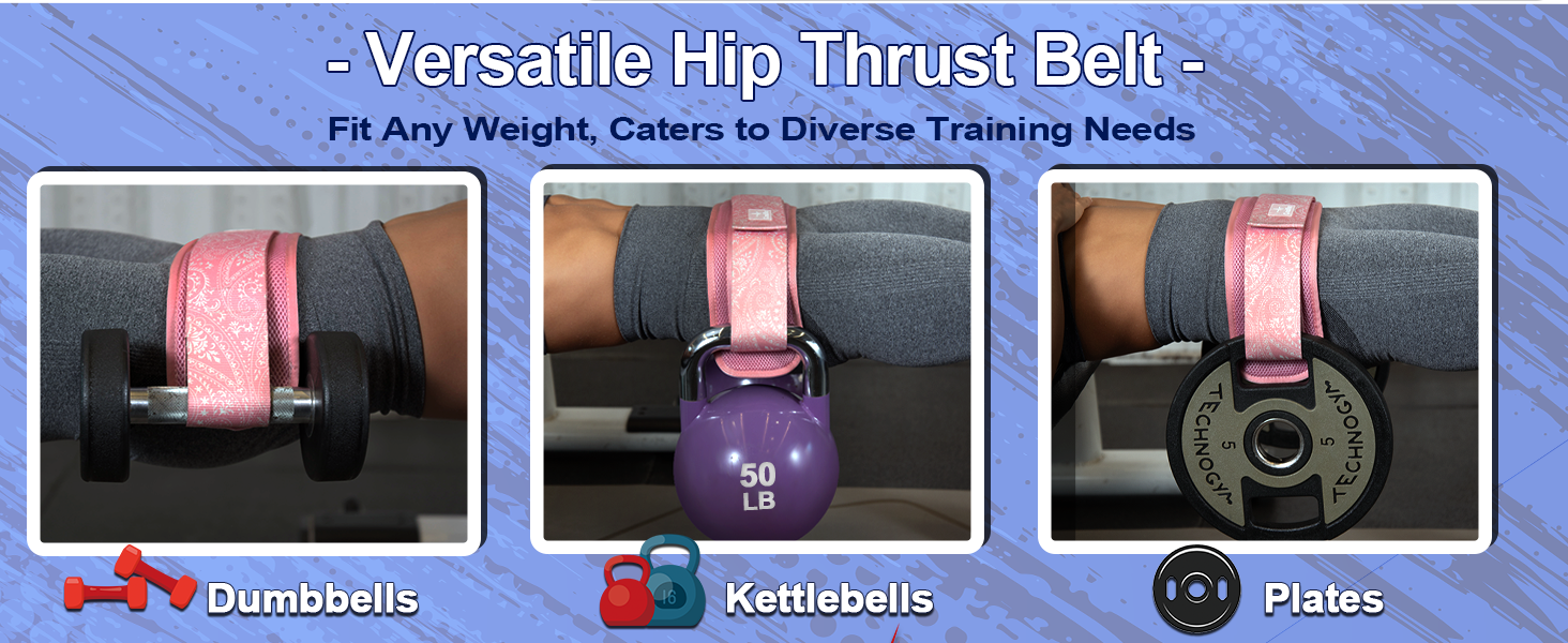 hip thrust belt for dumbbells