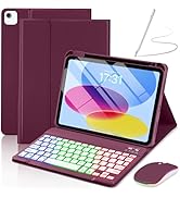 EAMPANG Case with Keyboard Mouse for iPad A16 11th/10th Generation 11/10.9 inch,Air 11 M4/M3/M2,A...