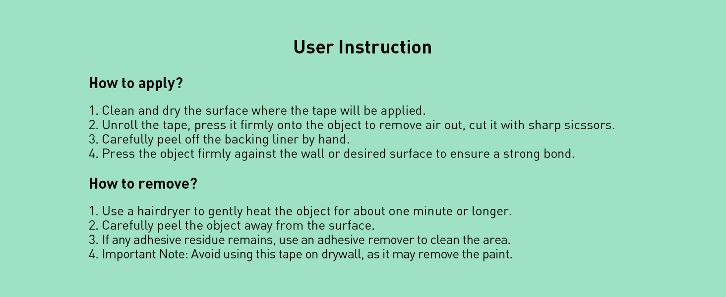 User Instruction