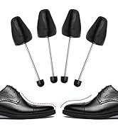 YOLOPARK 10 Pairs Plastic Shoe Trees for Men 6-12, Shoe Stretcher with Adjustable Spring for Snea...
