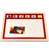 INDIVSHOW The Bead Board with Wooden Base, Surface Flocking Bead mats for Jewelry Making and Bead...