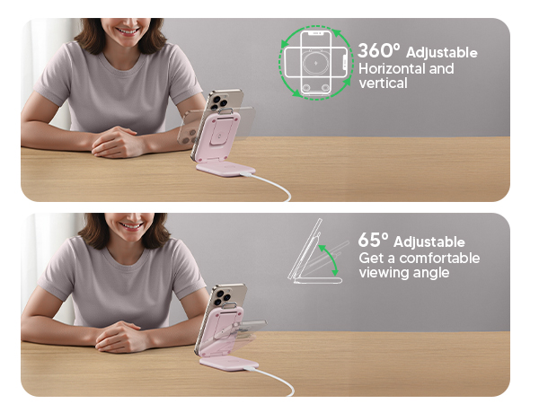 foldable wireless charging station