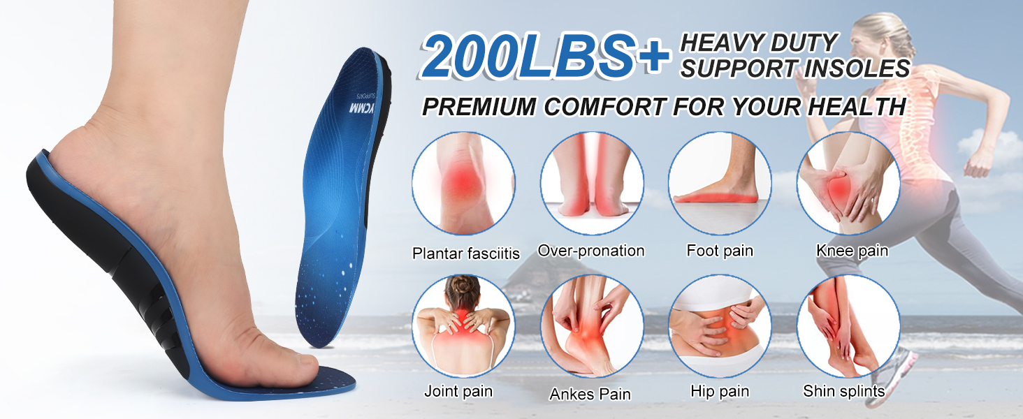 Pain Relief Orthotic Plantar Fasciitis Feet Insoles
