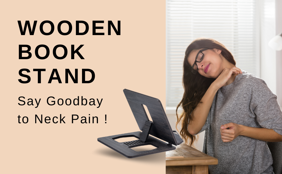 Wooden Book Stand