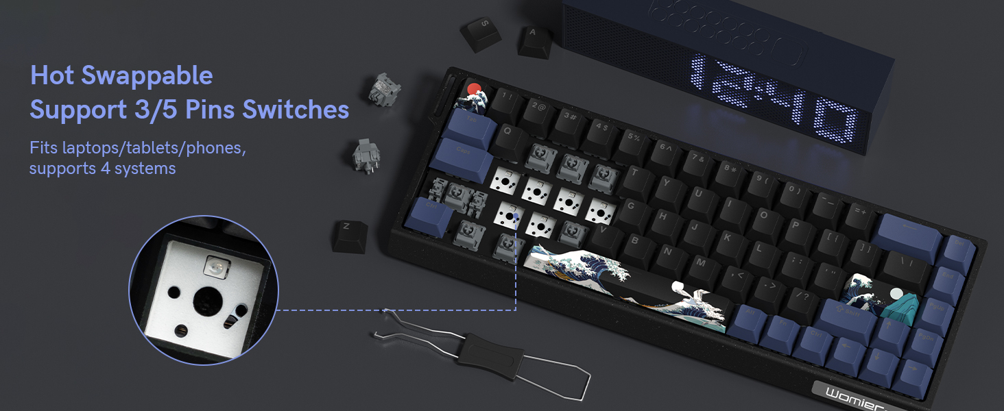 Hot-Swappable for 3/5-Pin Switches