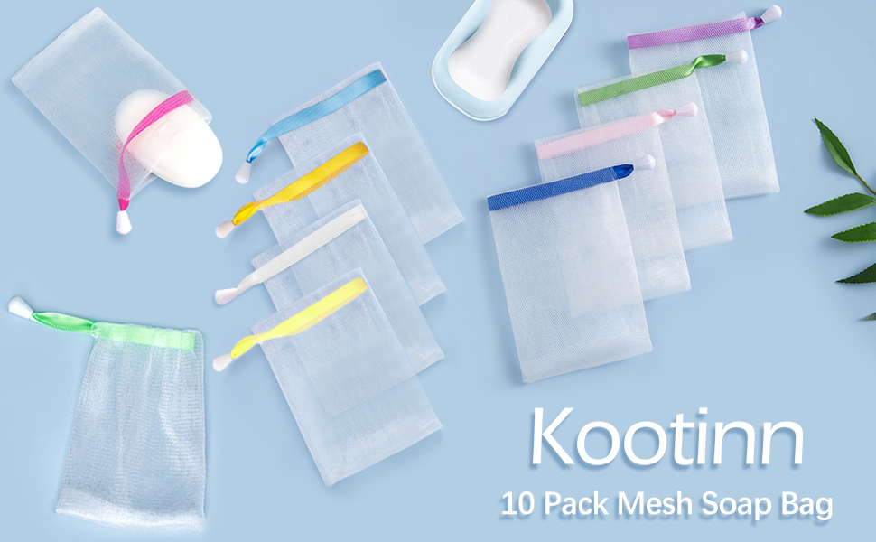 10 PACK MESH SOAP BAG