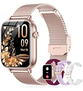 Lefitus Smart Watch for Women (Answer/Make Call), 1.85" HD Touch Screen Fitness Tracker with 4 Ba...