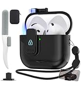 Maxjoy for AirPods 4 Case with Lock, AirPods 4th Generation Case Cover with Cleaner Kit Shockproo...