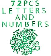 Harsgs 72 PCS Iron on Letters Numbers Patches, Embroidered Patches Letters A-Z Numbers 0-9 Appliq...