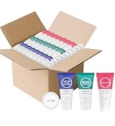 Travel Size Bath and Shower Toiletry Set, with 0.68 oz Shampoo, Conditioner, Body Wash and 0.34 o...