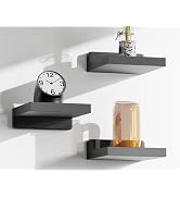 QsQueen Small Floating Shelves Mini Shelves Hanging Display 5 Inch Wall Shelf for Bathroom Living...