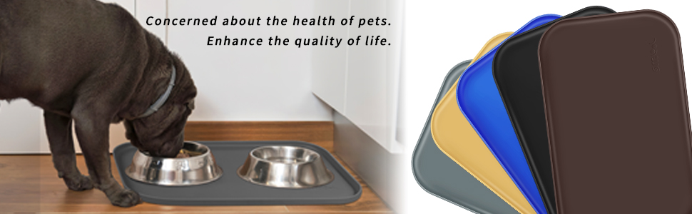 Pet Bowl Mats For Food And Water