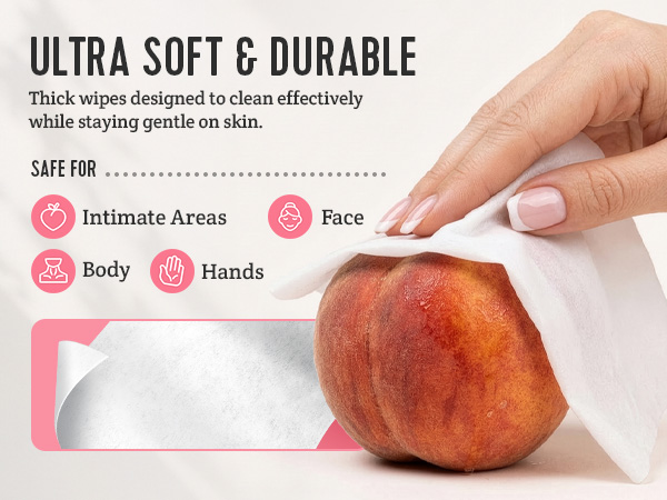 Stall Mates wipes. Soft and durable. Thick wipes designed for intimate areas, face, body, and hands