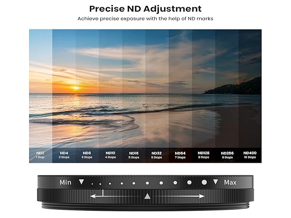 67mm ND2-400 Filter for Phone/DSLR