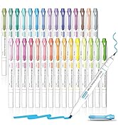 30 Colors Highlighters, Pastel Highlighter Pens Assorted Colors, Dual Tip Mild Color Highlighter ...