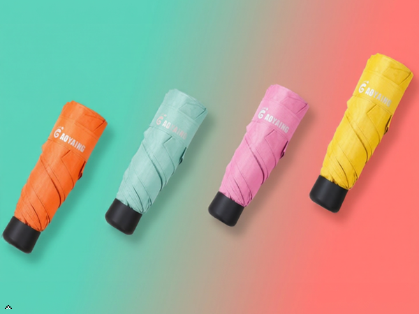 GAOYAING Compact Folding Umbrella, Portable Travel Umbrella, Multiple Colors