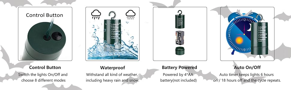 Battery String lights Waterproof