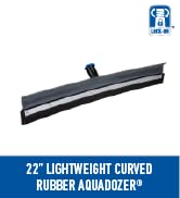 Unger Professional Lock-On 22” Curved AquaDozer– Lightweight Rubber, Garage, Durable Squeegee for...