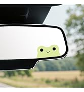 Rislobx Rearview Mirror Decal, 4PCS Frog Vanity Car Mirror Stickers, Vinyl Waterproof Car Window ...