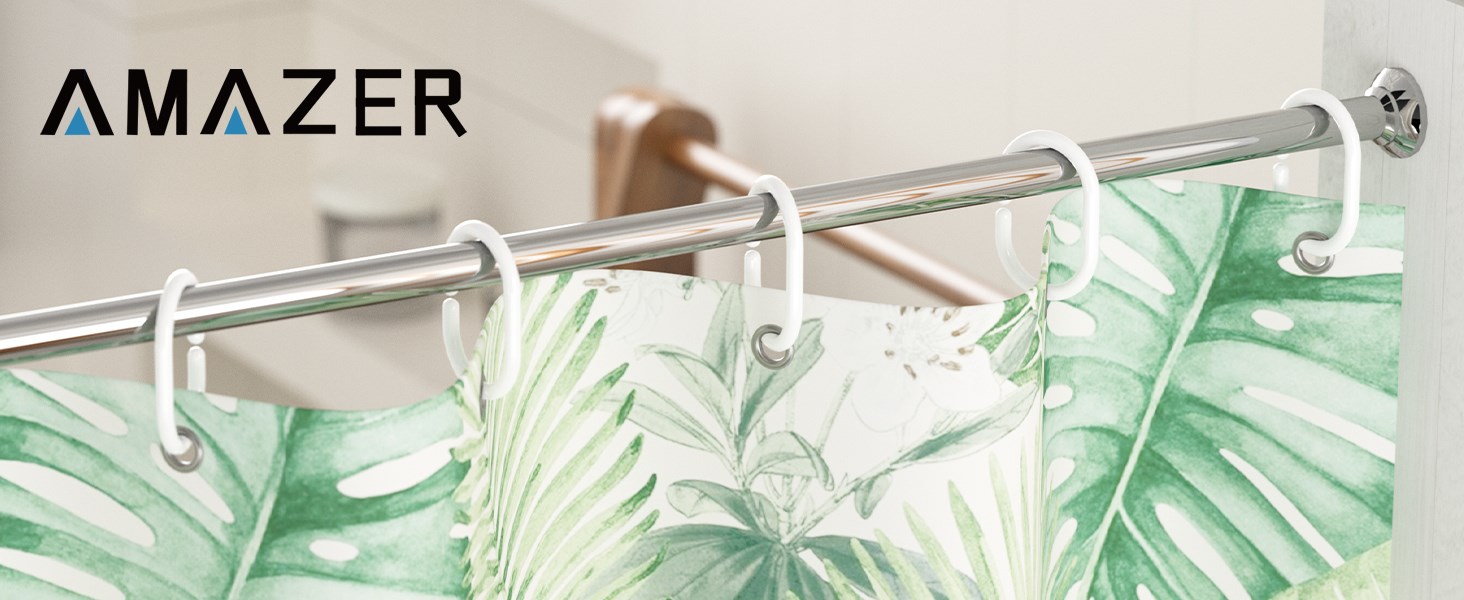 plastic shower curtain hooks white