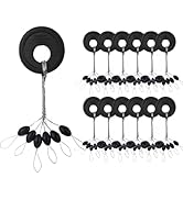 Beoccudo Bobber Stops Rubber Bobber Stoppers for Fishing Line, 600pcs Weight Stoppers Fishing
