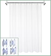 water proof shower curtain white with suction cups