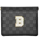 HIGH FIT Leather Pocket Cosmetic Bag for Purse,Initial Makeup Bag Lipstick Cosmetic Accessories O...