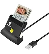 Zoweetek Multi-Function CAC Card Reader, Can Read DOD Military Common Access Smart Card, ID Card,...