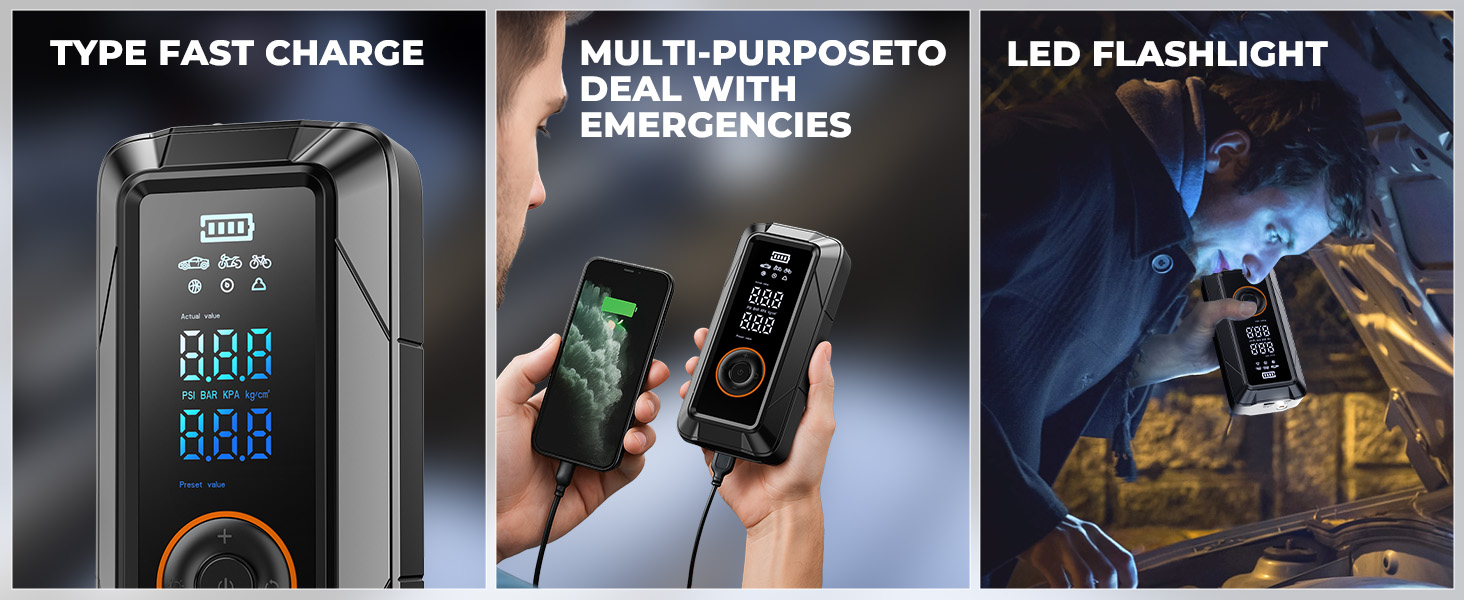 Tire Inflator Portable Air Compressor