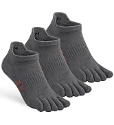SonicWheat Merino Wool Toe Socks Running & Hiking Five Finger Ankle Socks Moisture Wicking Men Wo...