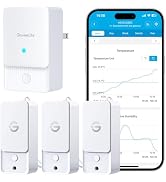 GoveeLife Outdoor Indoor Wireless Wi-Fi Gateway Thermometer Hygrometer, IP65 Waterproof Temperatu...