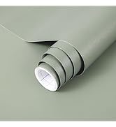 Sage Green Wallpaper Stick and Peel Green Contact Paper Removable Wallpaper | 17.7'' x 118.1'' Se...