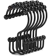 Shower Curtain Hooks, Goowin Shower Curtain Rings, Stainless Steel Shower Curtain Hooks Rust Proo...