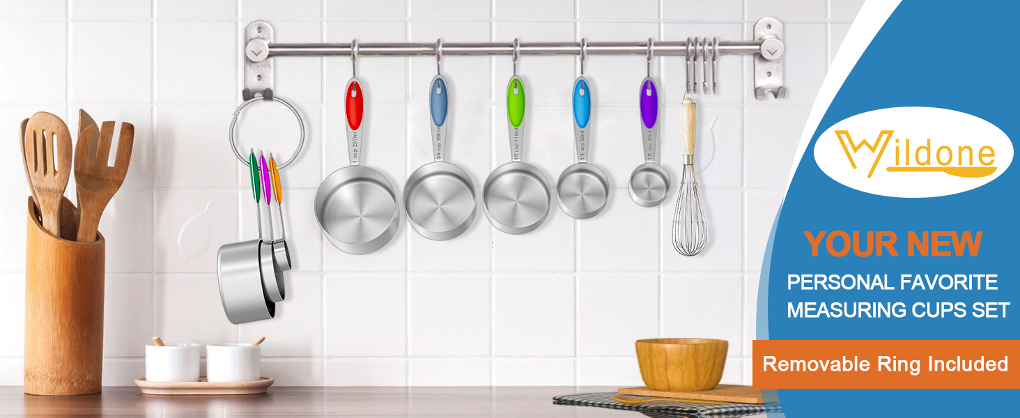 Wildone Measuring Cups and Spoons Set