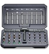 AMIR 42 in 1 Ratchet Screwdriver Set, Magnetic Screwdriver Set with 40 PCS Multi Bit, DIY Repair ...