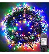 Blingstar Christmas Lights Colored String Lights 33 Ft 100 LED Waterproof Multicolor Twinkle Ligh...