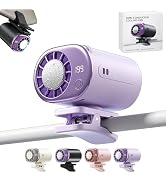 CBDYWVR 2026 Car Clip On Air Conditioner Fan with 16°C Semiconductor Cooling Chips, 199 Speeds Ad...