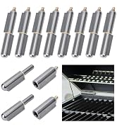 TWINKLEMON 10PCS 4 Inch Weld On Hinges Heavy Duty Bullet Barrel Weldable Hinges with Grease Fitti...