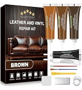 STARTSO WORLD Brown Leather Repair Kit for Furniture, Couches, Car Seats, Sofas, Boat Seats, Jack...