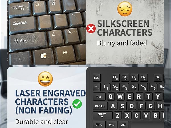LASER ENGRAVING CHARACTERS(DO NOT FADE)