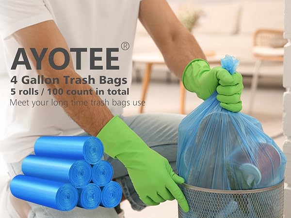 4 gallon trash bags