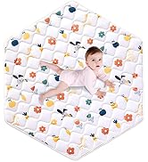 Premium Foam Hexagon Playpen Mat 52” X 45”,Baby Playmat Fits Regalo Portable Play Yard 48 Inch an...